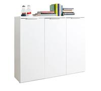 Composad | Scarpiera della Linea MUNDI con 3 Ante, Mobile Scarpiera da Ingresso, Scarpiera Bianca, (LxAxP) 120x102,30x35 cm, Bianco Laccato, Made in Italy