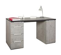 Composad | Scrivania con 4 Cassetti e 1 anta, Scrivania Moderna, Per Ufficio, Camera, Studio, Dimensioni (LxAxP): 139,10x76,30x59,60 cm, Made In Italy