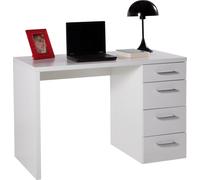 COMPOSAD Scrivania con Cassettiera Moderna 110x60x74 cm Bianco - Alimos