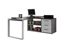 Scrivania angolare Disegno a sopralzo con 3 cassetti SR0768 L170h75p140