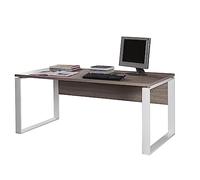 Composad | Scrivania della Linea DISEGNO con gambe in metallo, Scrivania PC Moderna, (LxAxP) 170x74,50x80 cm, Colore Rovere Sonoma e gambe Bianco, per Ufficio, Studio, Made in Italy