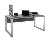 Composad - Scrivania Disegno Cm 170x80x74.5 Legno Grigio Con Gambe Metallo Bianco - Sr4816k56205 - SPEDIZIONE GRATUITA
