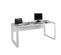 Composad | Scrivania della Linea DISEGNO con gambe in metallo, Scrivania PC Moderna, (LxAxP) 170x74,50x80 cm, Colore Bianco Laccato, per Ufficio, Studio, Made in Italy