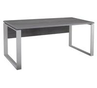 Composad | Scrivania della Linea DISEGNO con gambe in metallo, Scrivania PC Moderna, (LxAxP) 170x74,50x80 cm, Colore Grigio Cemento e gambe Bianco, per Ufficio, Studio, Made in Italy