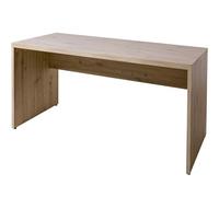 Composad | Scrivania della Linea DISEGNO con Modesty Panel, Scrivania Moderna ed Elegante, Per PC, Ufficio, Studio, (LxAxP) 138,2x74x68,3 cm, Colore Noce Brera