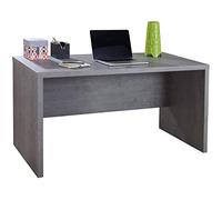 Composad | Scrivania della Linea PRATICO, Scrivania Piccola per PC, adatta a Studio e Cameretta, (LxAxP) 140x74,20x69 cm, Colore Grigio Cemento, Per Ufficio, Studio, Made in Italy