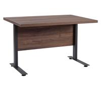Composad | Scrivania della Linea RILEGA con Gambe in Metallo, Ufficio Moderno, Studio, Scrivania PC, (LxAxP) 120x75x80 cm, Noce Brera, Made in Italy