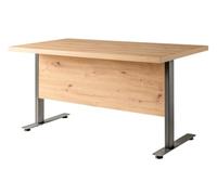 Composad | Scrivania della Linea RILEGA con Gambe in Metallo, Ufficio Moderno, Studio, Scrivania PC, (LxAxP) 120x75x80 cm, Rovere Mielato, Made in Italy