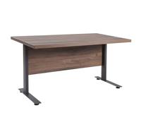 Composad | Scrivania della Linea RILEGA con Gambe in Metallo, Ufficio Moderno, Studio, Scrivania PC, (LxAxP) 150x75x80 cm, Noce Brera, Made in Italy