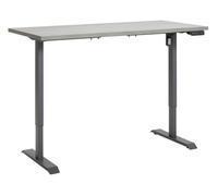 Composad | Scrivania Regolabile in Altezza della Linea ENERGIA, Standing Desk Con 4 Altezze, Elettrica con Motore e Display, (LxP) 150x69 cm, Colore Grigio Cemento e Grigio Scuro, Made in Italy