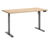 Composad | Scrivania Regolabile in Altezza della Linea ENERGIA, Standing Desk Con 4 Altezze, Scrivania Elettrica con Motore e Display, (LxP) 150x69 cm, Colore Rovere Mielato e Nero, Made in Italy