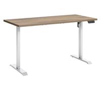 Composad | Scrivania Regolabile in Altezza della Linea ENERGIA, Standing Desk Con 4 Altezze, Scrivania Elettrica con Motore e Display, (LxP) 150x69 cm, Colore Noce Brera e Bianco, Made in Italy