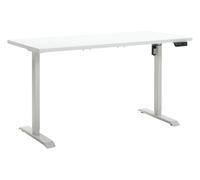Composad | Scrivania Regolabile in Altezza Linea ENERGIA, Standing Desk Con 4 Altezze, Scrivania Elettrica con Motore e Display, (LxP) 150x69 cm, Bianco Laccato e Bianco, Made in Italy