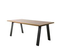 Composad | Tavolo della Linea VITRUVIA da 8 Posti, Tavolo Sala da Pranzo e Cucina, Adatto anche a Scrivania, (LxAxP) 200x74x90 cm, Colore Rovere Oak Mielato, Made in Italy