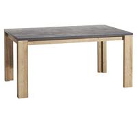 COMPOSAD | Tavolo della Linea VITTORIA da 6 Posti, Tavolo Cucina, Tavolo sala Da Pranzo, Adatto anche a Scrivania, (LxAxP) 160x76,50x90 cm, Colore Rovere e Grigio Tadao, Made in Italy