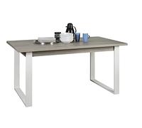 Composad | Tavolo Fisso da 6 Posti con Gambe in Metallo, Tavolo da Pranzo, Scrivania, (LxAxP) 160x76x91 cm, Colore Rovere Sonoma, Made in Italy