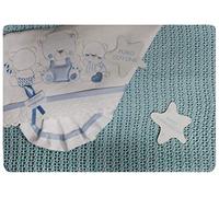 Compose' Lettino 4 Pezzi Copertina Filo Lenzuola Coordinate Baby-Celeste