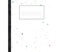 Composite notebook: Water colour brush splash Illustration | Journal For College, Students, School, Work, Office | Wide Lined