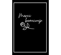 Composition and Coffee Table Decor Notebook, 160 Pages Embellished with Themed Icons: Merci, a Delightful Part of the French Collection
