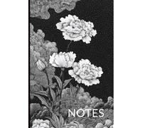 Composition Black and White Flower Notebook: Flower Black and White Art Cover | Journaling | Softcover | Ruled | Note taking | Gift For Flower Art Lovers and Friends