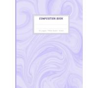 Composition Book: 8,5x11 Notebook, Wide Ruled, 110 pages. Purple Swirl Notebook