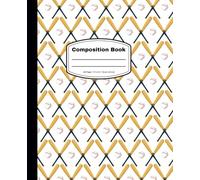 Composition Book: Baseballs and Bats | Notebook for Boys, Girls, Students | Journal for Athletes and Fans: Wide Ruled | 9.25 (9 1/4) inches by 7.5 (7 1/2) inches | 23.5 cm by 19.05 cm
