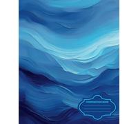 Composition Book - Blue Wave Magic | Wide-Ruled Notebook for Students