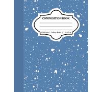 Composition Book College Ruled: Classic English Charm | A Notebook with a Colorful Twist | For School, College, Office or Work