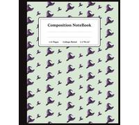 Composition Book: College Ruled Notebook with a fun Halloween theme 7.5" x 9.25", 110 pages, perfect gift idea for students, office workers, or anyone who loves Halloween