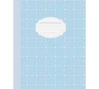 Composition Book college ruled: Pastel Blue tile pattern Aesthetic Journal for College, School and Work paperback 110 pages 7.5 x 9.25 in