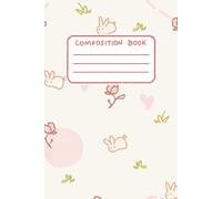 Composition Book: Cute College Rule Composition Notebook | 100 pages | 6 x 9 in | Student, Kids, Teens