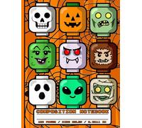 Composition Book: Cute Halloween Monster Faces Notebook | Wide Ruled Blank Lined Writing Journal For Kids, Boys, Elementary Students and Teachers | School Gift for Spooky Season