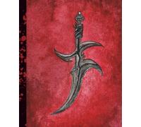 Composition Book: Dark Fantasy | College Ruled Notebook | 100 Sheets-200 Pages | 9.75 x 7.5: Tarnished Black Dagger, Blade of Death from the lands between.