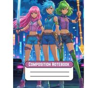 Composition Book: Fantasy K-Pop Demon Hunters Anime-Inspired Journal - 100+ College-Ruled Pages (7.5 × 9.25) for Kids, Teens, Adults, and Pop Culture Fans
