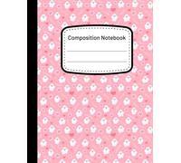 Composition Book: Pink Halloween Ghosts & Skulls | Wide Ruled Notebook for School, Journaling, or Spooky Scribbles | 120 Pages | 8.5 x 11 in.