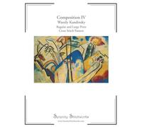 Composition IV Cross Stitch Pattern Book - Wassily Kandinsky: Regular and Large Print Cross Stitch Pattern