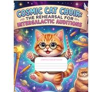 Composition Note book: cute aesthetic space cats school notebook for kids and teens: 7.5 x 9.25 inches , 110 college ruled pages , wide lined school journal