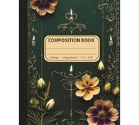 Composition Note Book for Students, College-Ruled School Notes, Dark Academia illustration