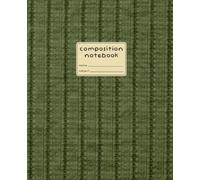Composition Notebook: .5 x 9.25 Notebook | 120 College Ruled Pages | Cozy Green Knit - Inspired Design | Minimalist Interior