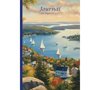 Composition Notebook | 6" x 9" | 100 Lined Pages with Dateline on Each Page | New England Seaside Village Theme: Coastal Summer Writing Journal for Notes, Reflections & Travel Memories