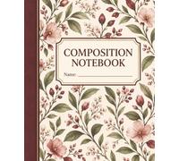 Composition Notebook: 7.5 × 9.25 in • 110 Pages • Paperback