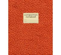 Composition Notebook: 7.5 x 9.25 Notebook | 120 College Ruled Pages | Rust Orange Sherpa- Inspired Design | Minimalist Interior