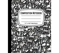 Composition Notebook 7.5" x 9.25" Wide-Ruled: Musical instruments Lined Paper Journal Music - 110 Pages Gift Notebook for Kids, Boys, Girls, Teens, and Adults