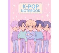 Composition Notebook: 7.5x9.25in | For School, Office, College, Girls, Teens and Aesthetic Lovers | Chibi Kpop Guys Idol Music style Outfit | Back to School