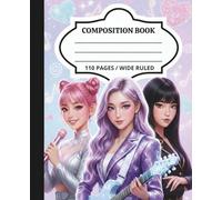 Composition Notebook - 7.5x9.25in:: K-Pop and Anime-Style Music Notebook for Kids and Teens - Ideal for School, Notes, and Journaling