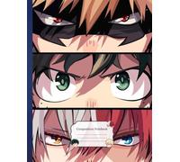 Composition NoteBook: Aca Anime demia MyS254 - 8.5x11 Inches - 110 page Anime Holiday College Ruled Creative Journal Wide Ruled Writing Notes For Children School Teachers Adults