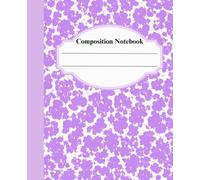 Composition Notebook: Aesthetic Composition Book | Cute Lilac Marble Pattern, 111 College Ruled Pages | Preppy School Supplies for Teen Girls, College Students & Journaling
