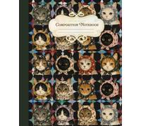 Composition Notebook: Babushka Cats | Cozy, Scandinavian Folk Art Cat Journal | Whimsical Gift for Cat Lovers | Cottagecore Aesthetic: College Ruled • ... For School, Writing, Journaling, & Sketching