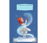 Composition Notebook: Ballerina Dancing in the Snow Illustration