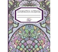 Composition Notebook: Beautiful Purple Floral Design. Good for School, College, Home, Travel, Note Taking and more! College Ruled | 7.5" x 9.25" | 110 pages